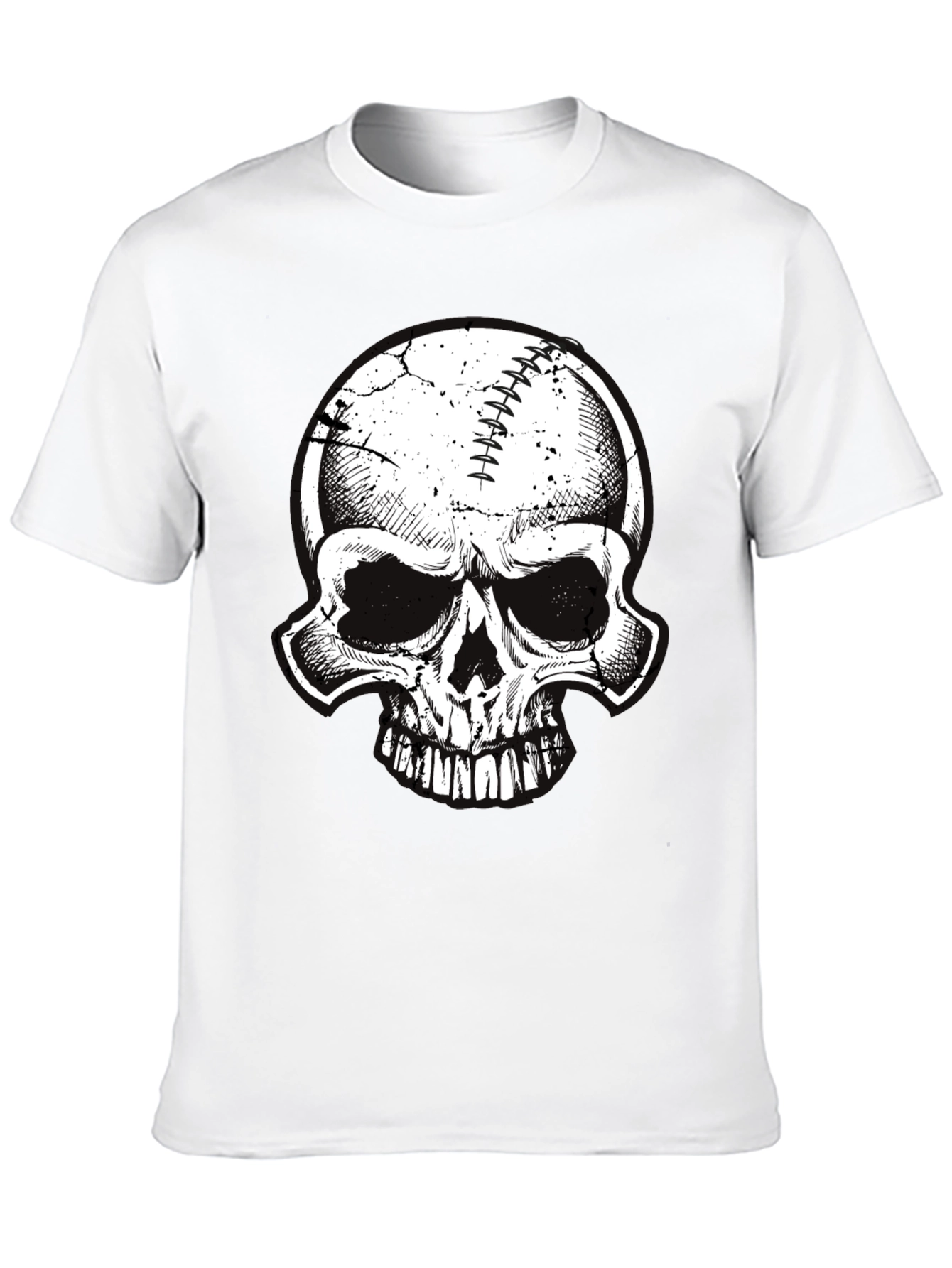 Skull Baseball Graphic Tee
