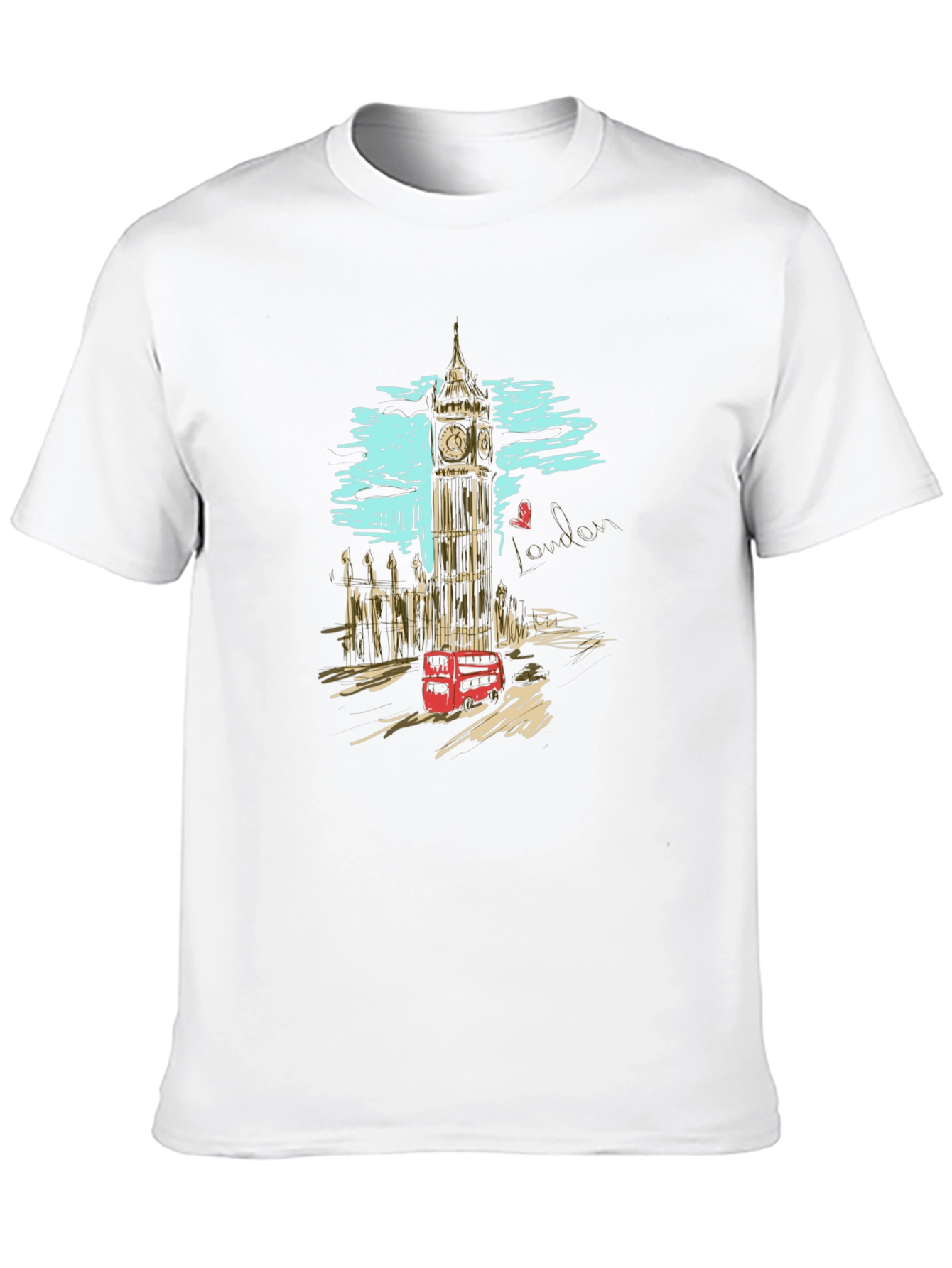 London Scene Graphic Print T-Shirt