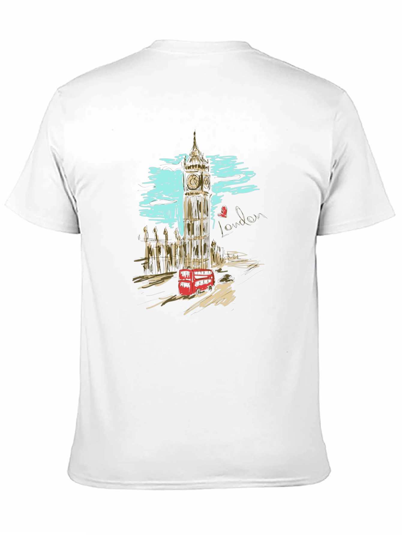 London Scene Graphic Print T-Shirt