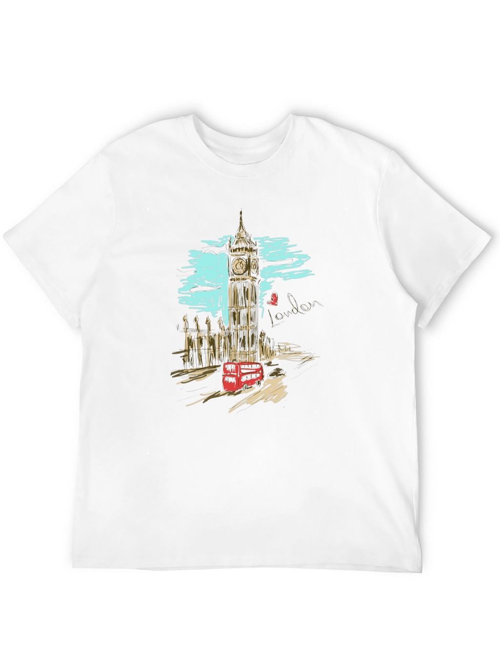 London Scene Graphic Print T-Shirt