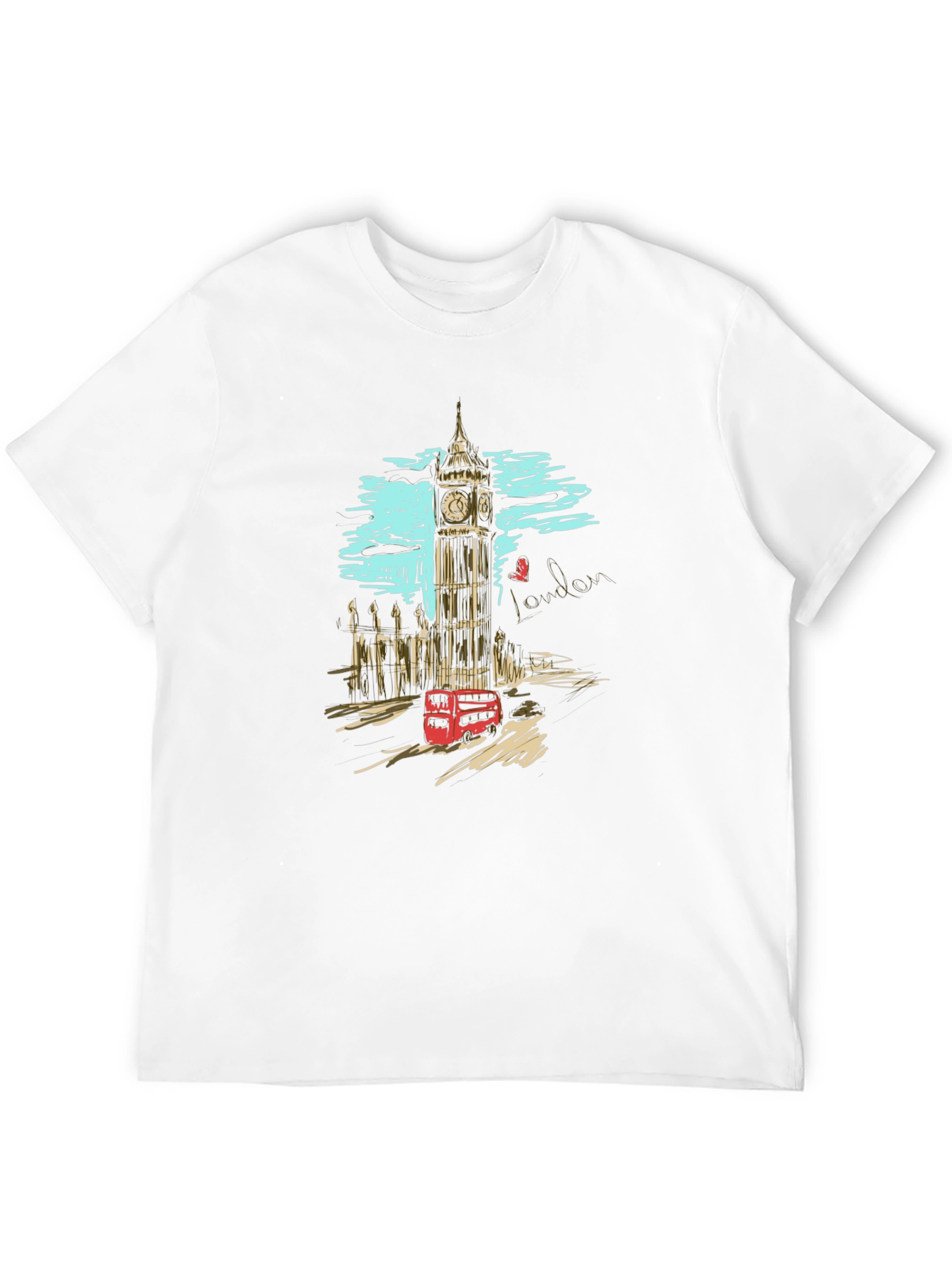 London Scene Graphic Print T-Shirt