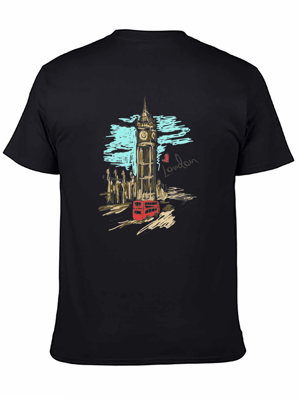 London Scene Graphic Print T-Shirt
