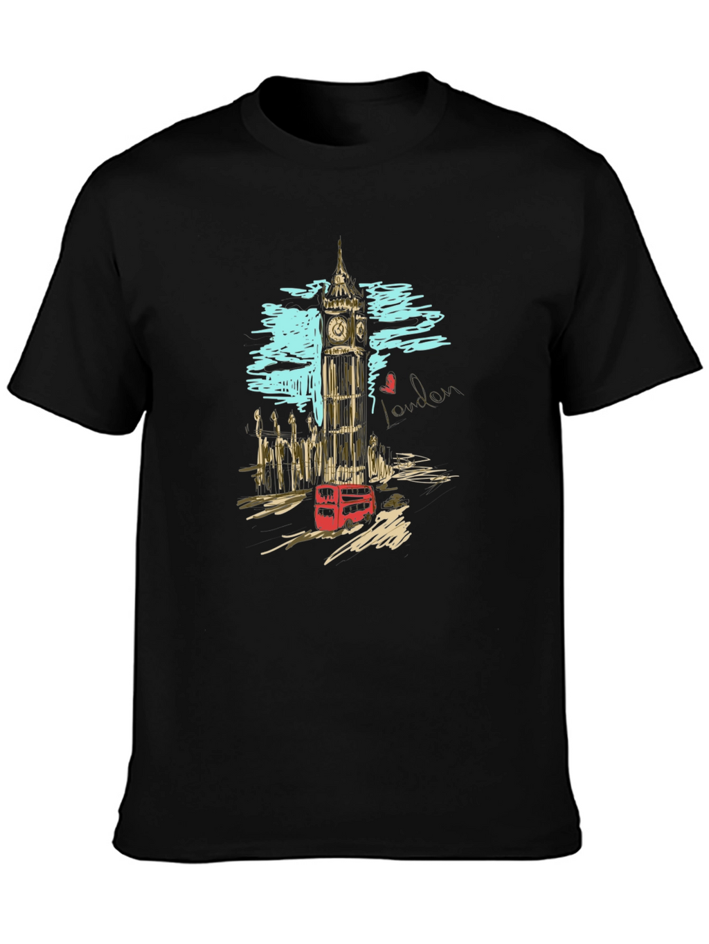 London Scene Graphic Print T-Shirt