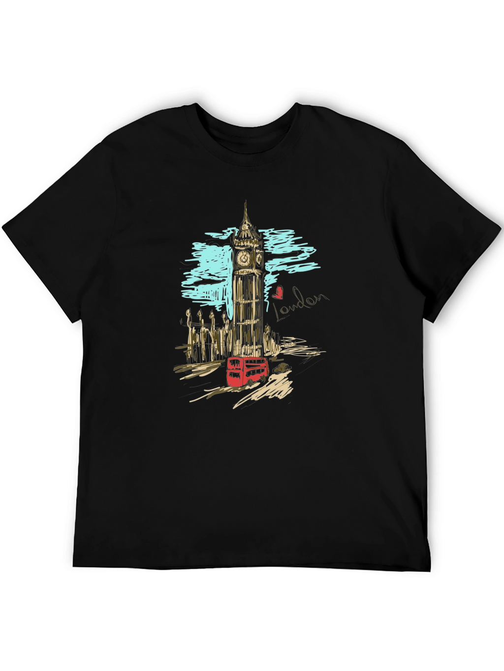 London Scene Graphic Print T-Shirt