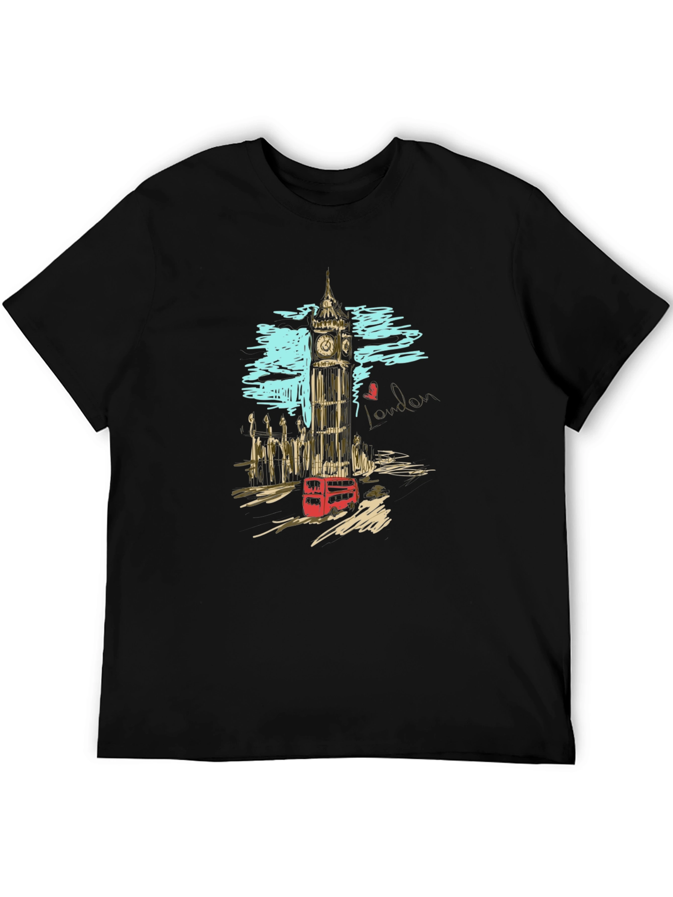 London Scene Graphic Print T-Shirt