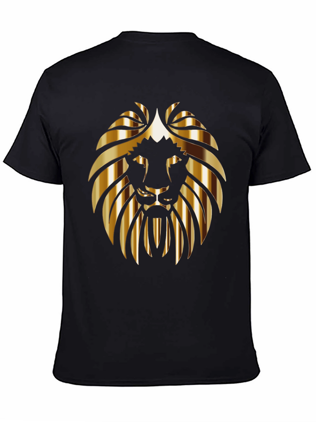 Golden Lion Graphic Black T-Shirt