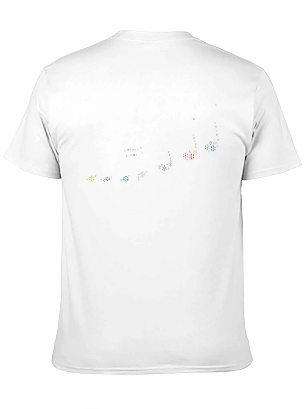Geometric Snowflake Tee - Stylish Black Cotton Shirt