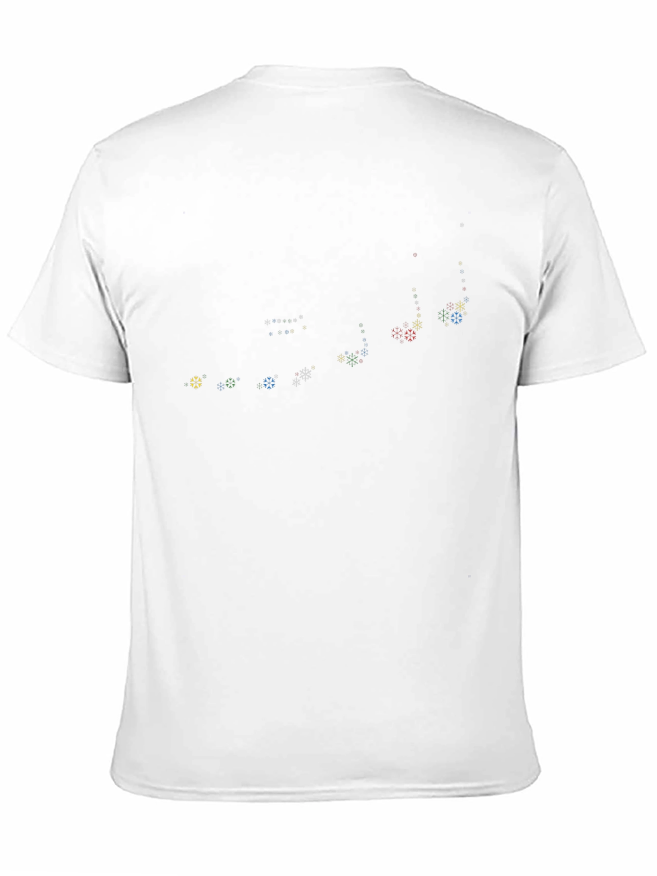 Geometric Snowflake Tee - Stylish Black Cotton Shirt