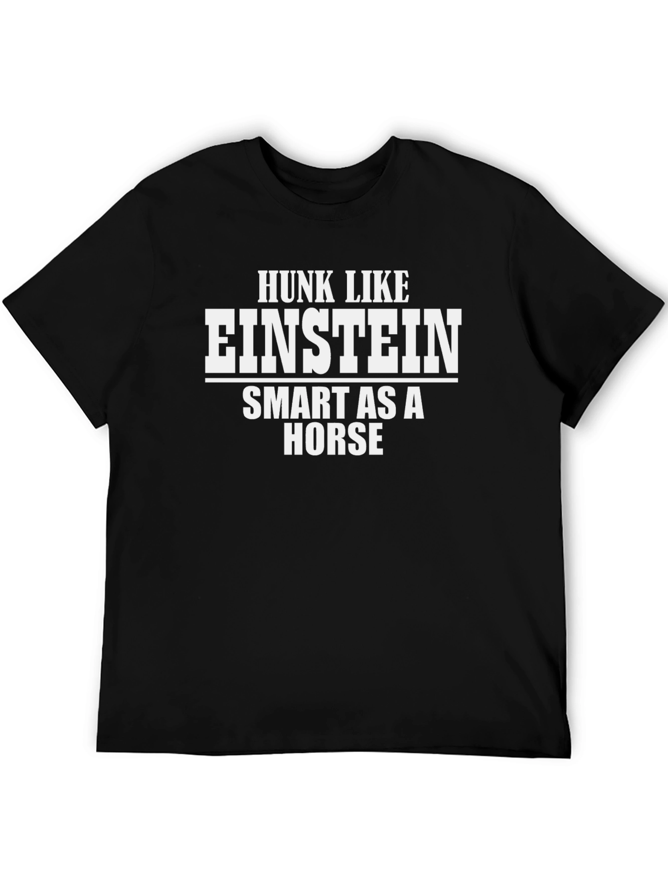 Hunk Like Einstein Humor Graphic Tee