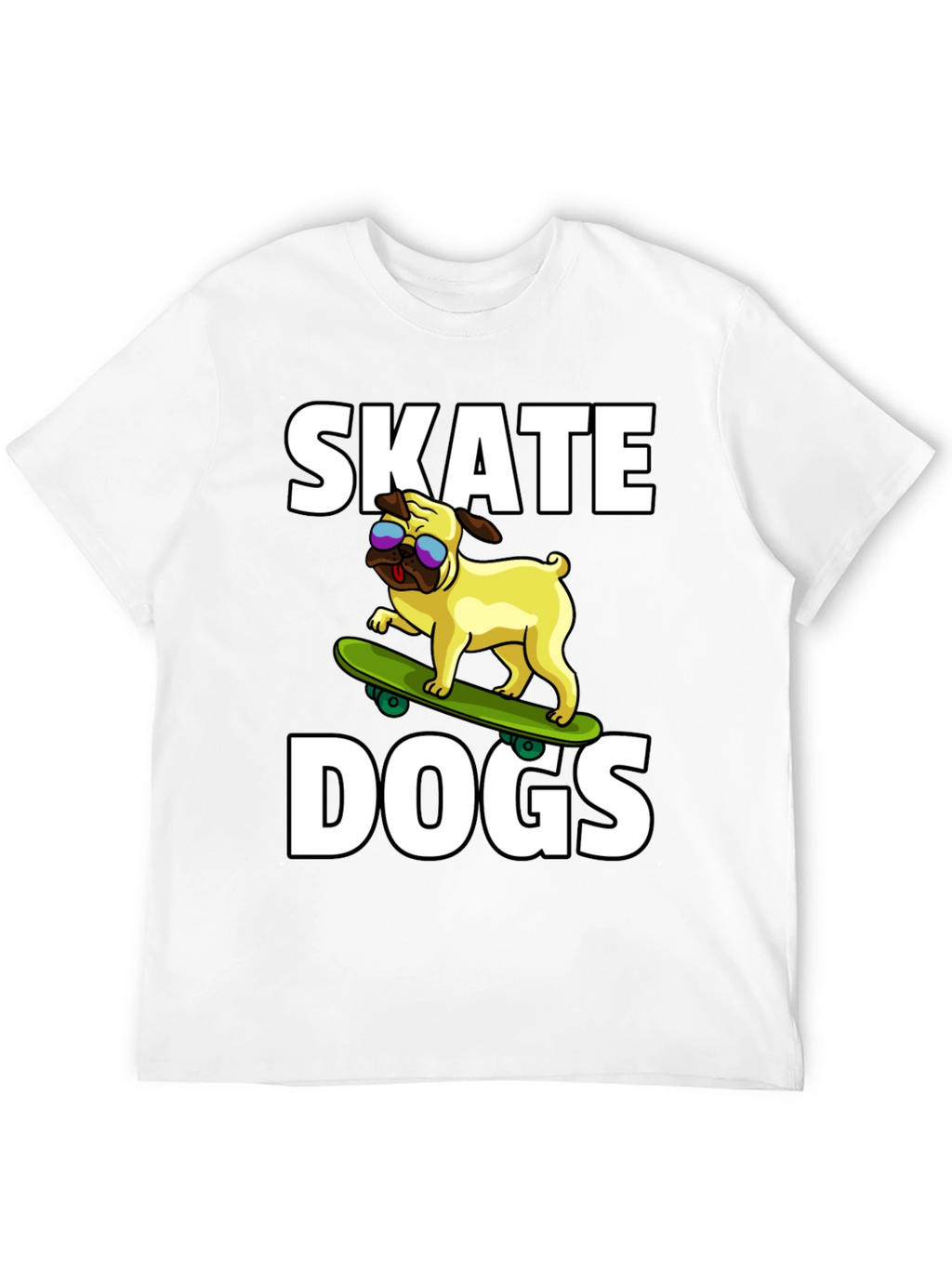 Skate Dogs Graphic Tee - Black Cotton T-Shirt