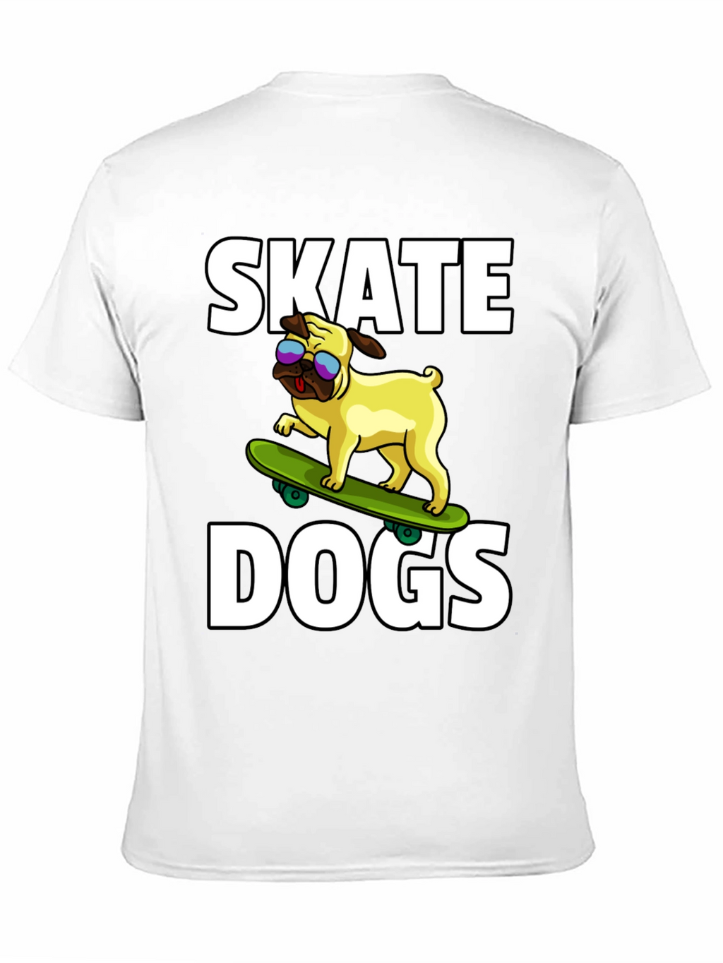 Skate Dogs Graphic Tee - Black Cotton T-Shirt