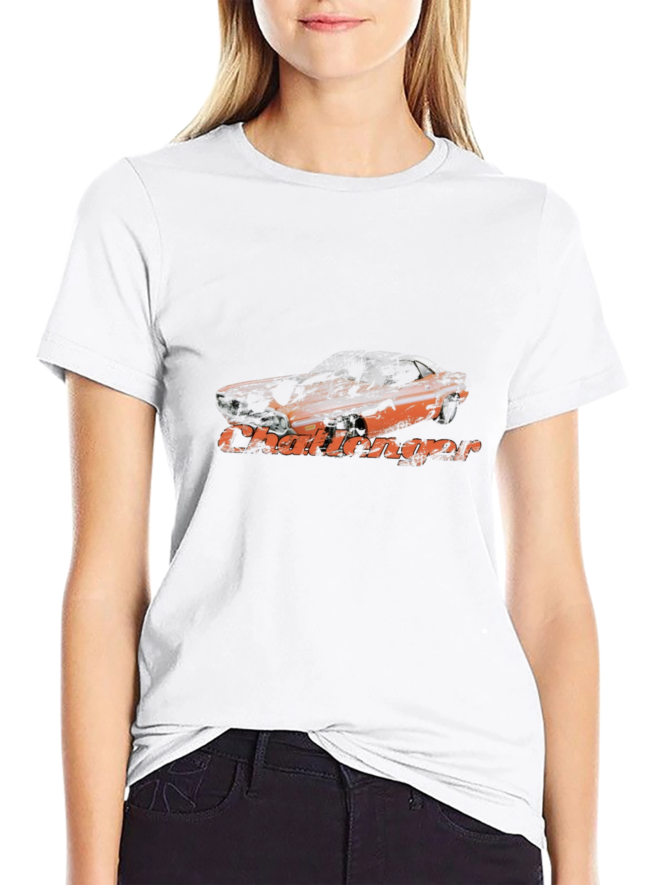 Vintage Challenger Car Graphic T-Shirt
