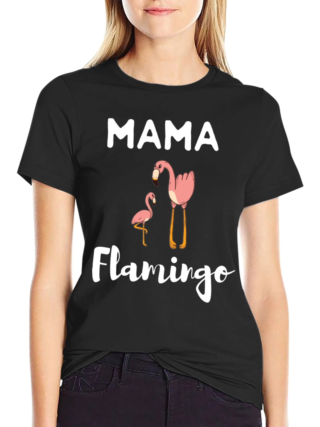 Mama Flamingo Graphic T-Shirt