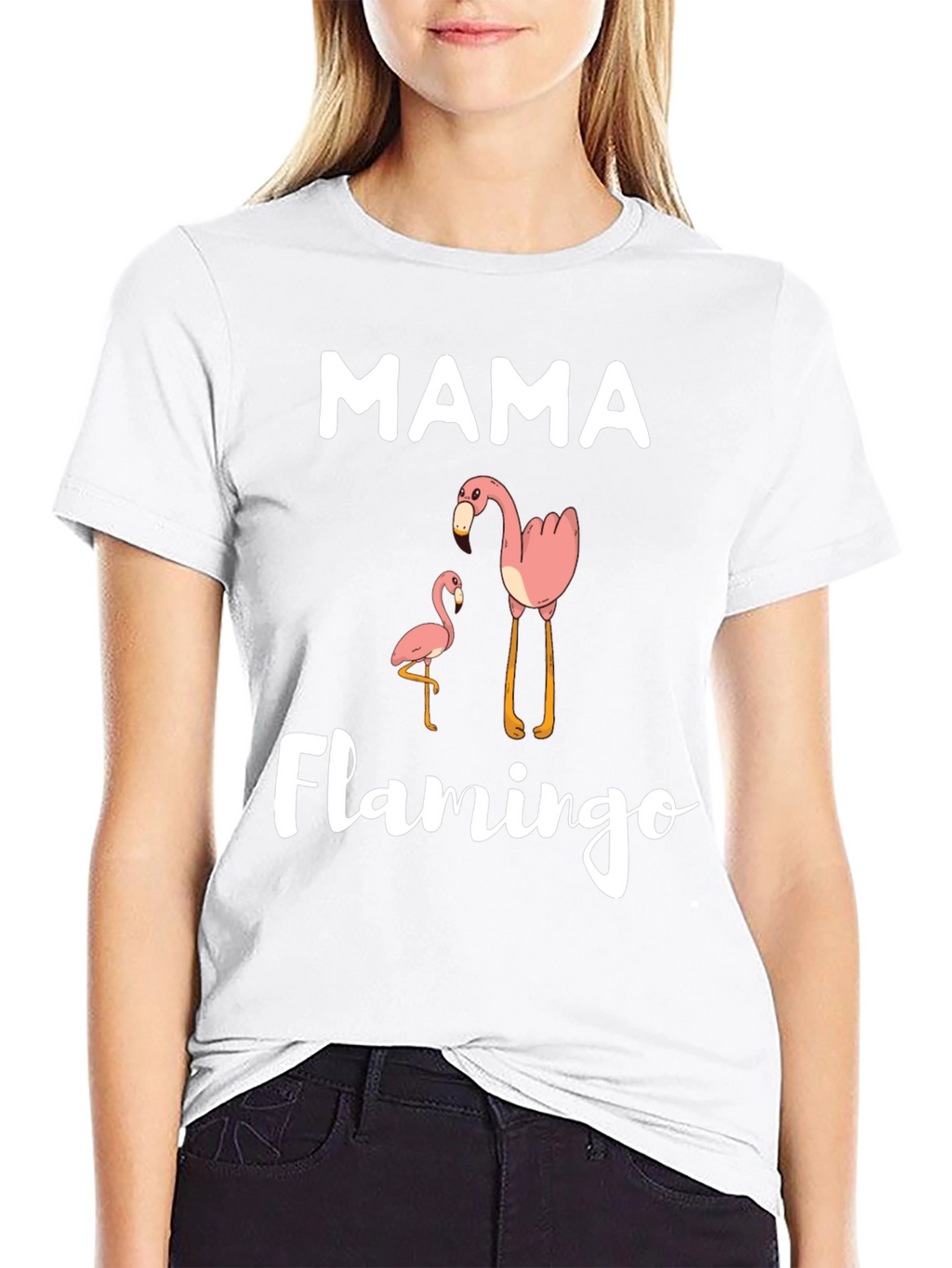 Mama Flamingo Graphic T-Shirt