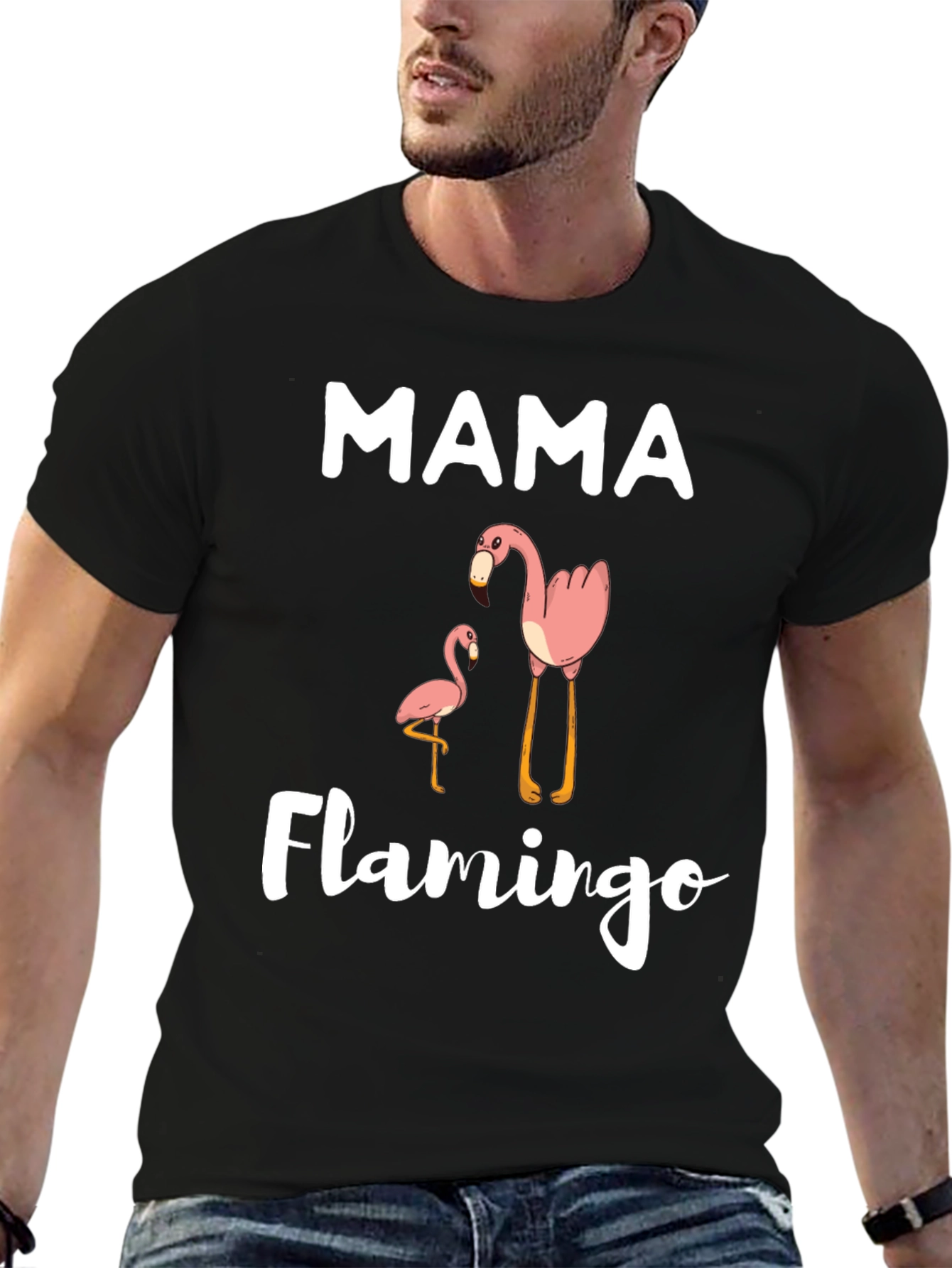 Mama Flamingo Graphic T-Shirt