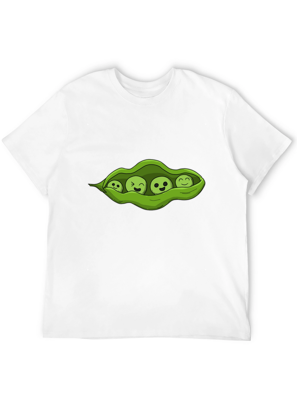 Four Peas in a Pod Black T-Shirt
