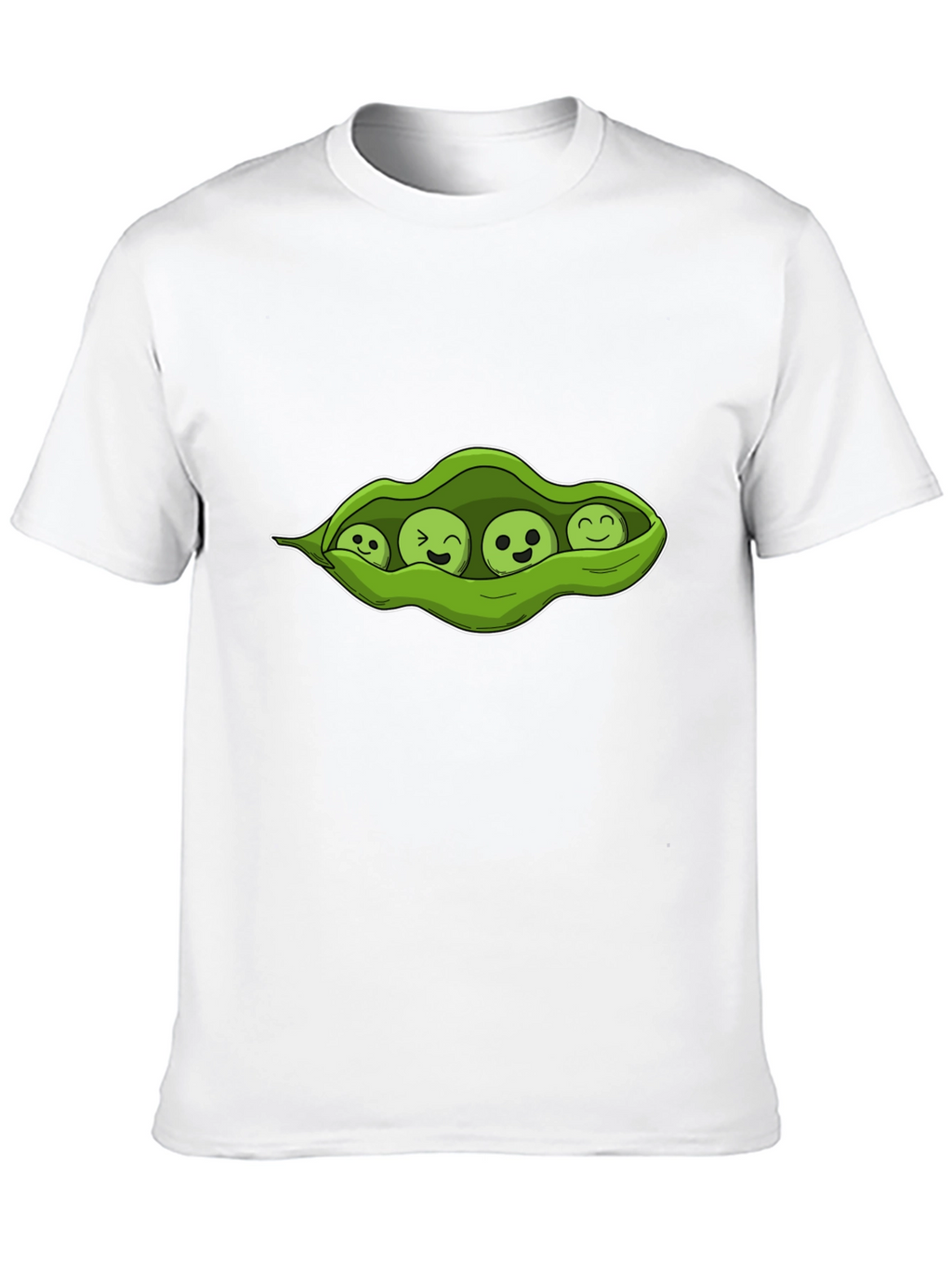 Four Peas in a Pod Black T-Shirt