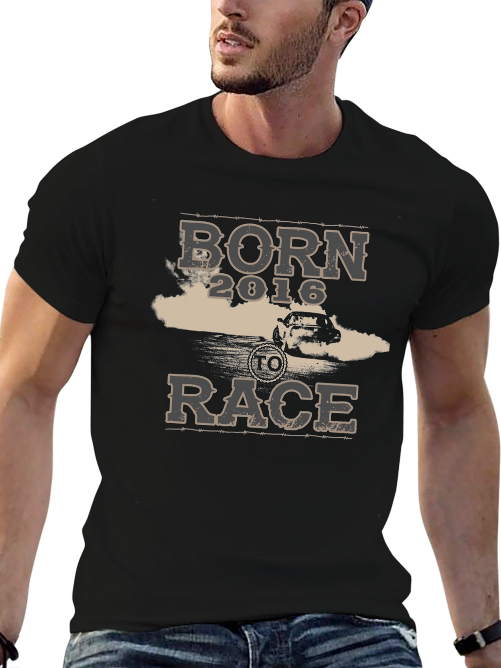 Born To Race 2016 T-Shirt Car Racing Tee