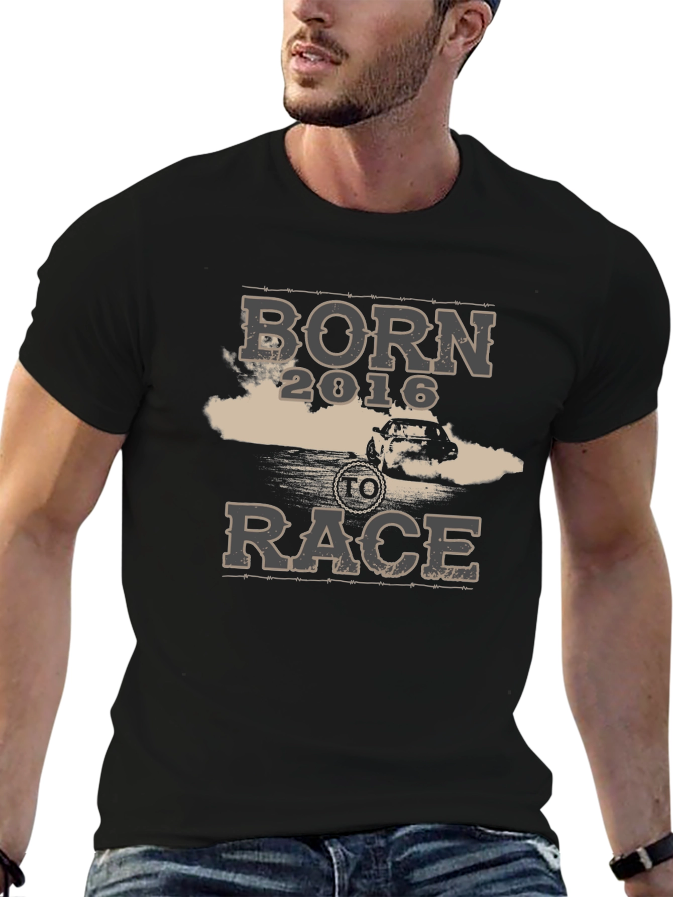 Born To Race 2016 T-Shirt Car Racing Tee