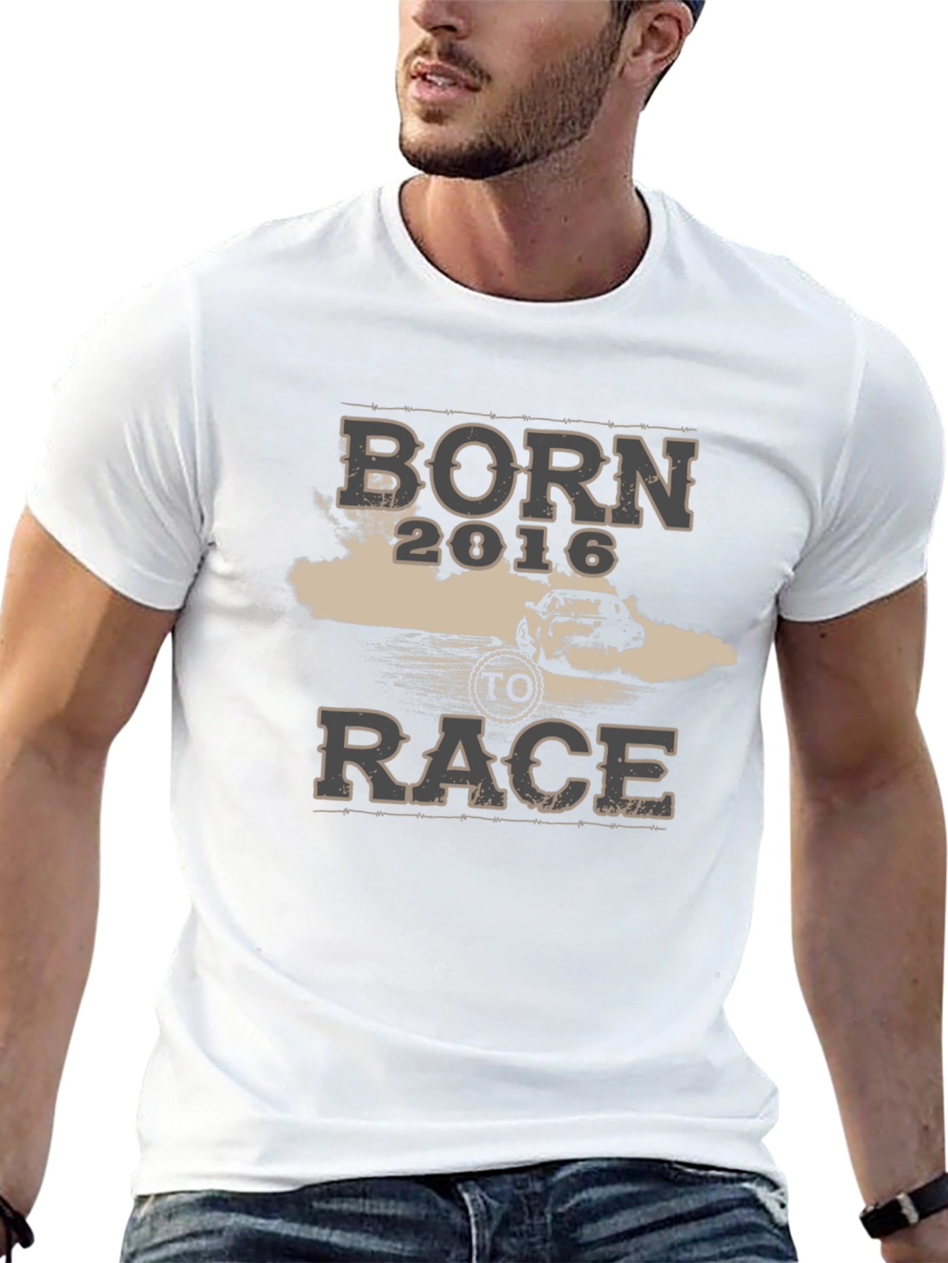 Born To Race 2016 T-Shirt Car Racing Tee