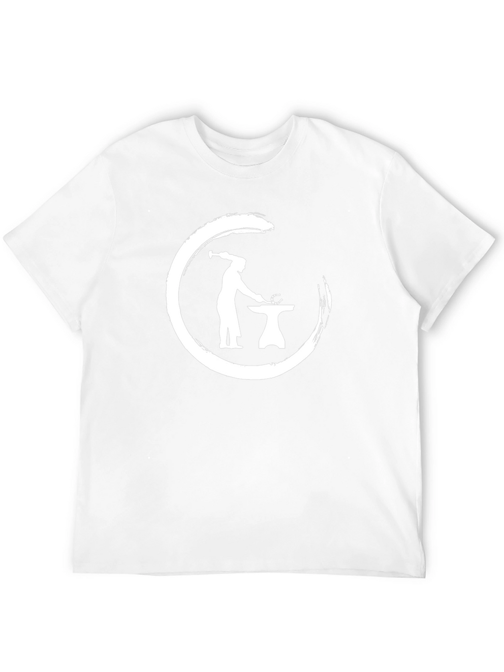 Blacksmith Circle Graphic Tee - Black Cotton T-Shirt