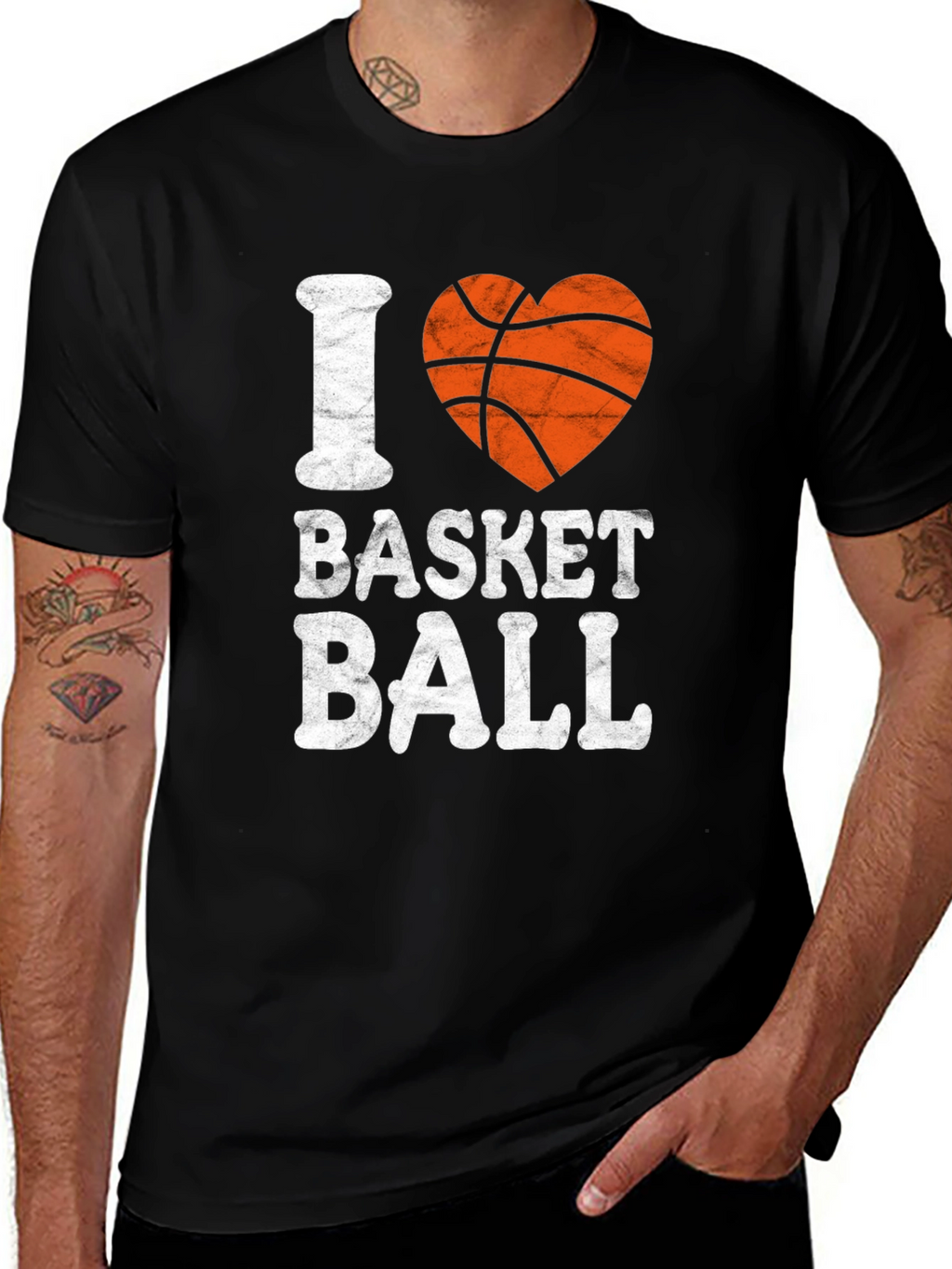 I Heart Basketball Graphic Tee