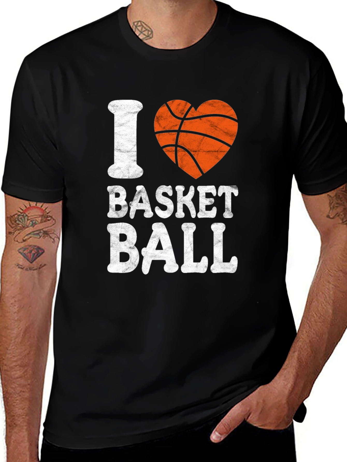 I Heart Basketball Graphic Tee