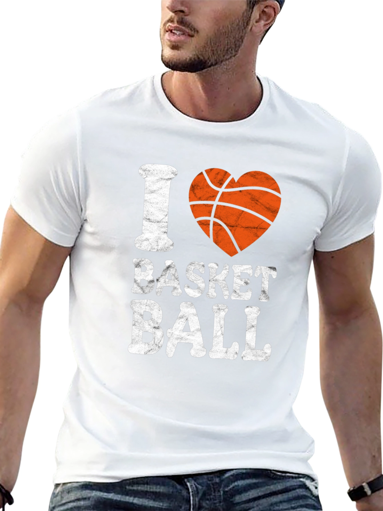I Heart Basketball Graphic Tee