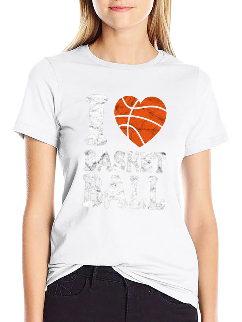 I Heart Basketball Graphic Tee