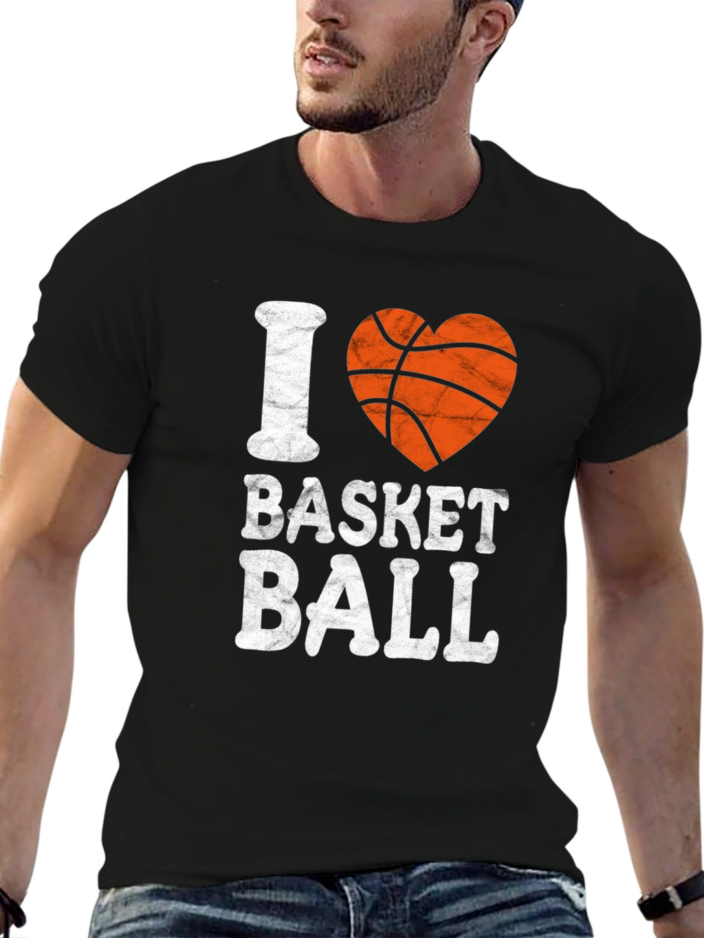 I Heart Basketball Graphic Tee