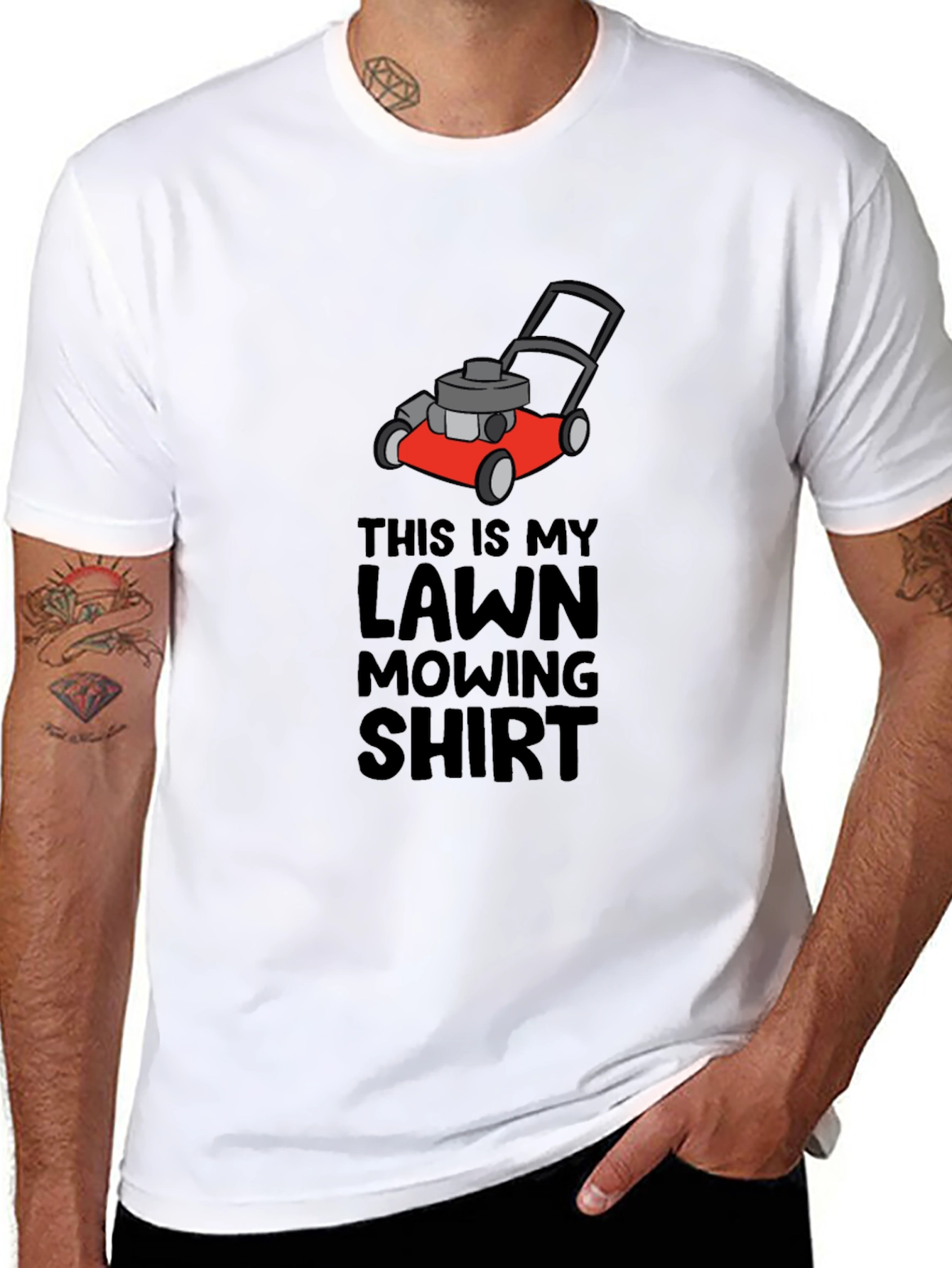 Lawn Mowing Shirt - Funny Mower Graphic Tee