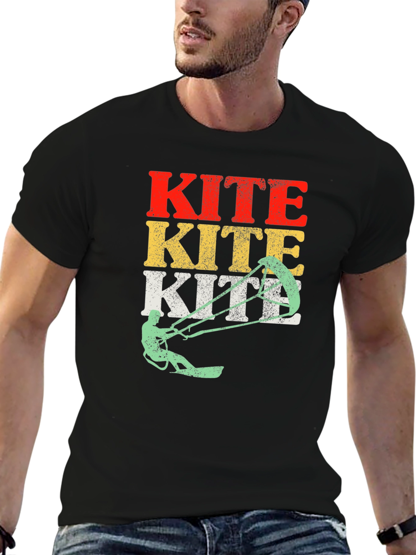 Kiteboarding T-Shirt - Vintage Style Kitesurfing Tee