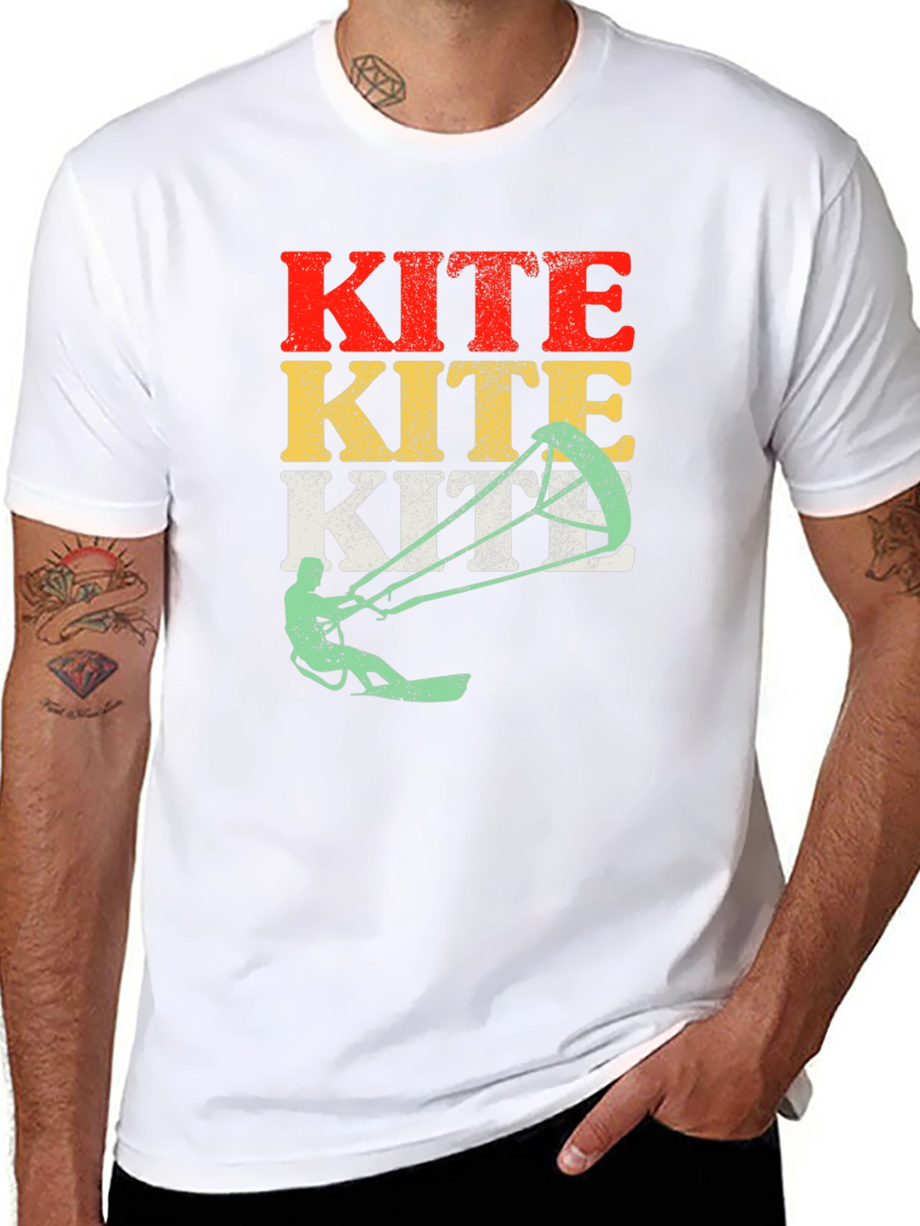 Kiteboarding T-Shirt - Vintage Style Kitesurfing Tee