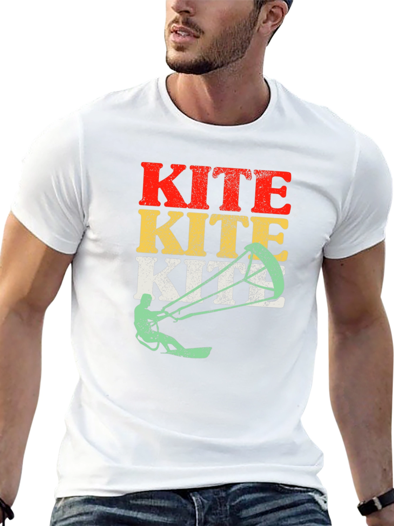Kiteboarding T-Shirt - Vintage Style Kitesurfing Tee
