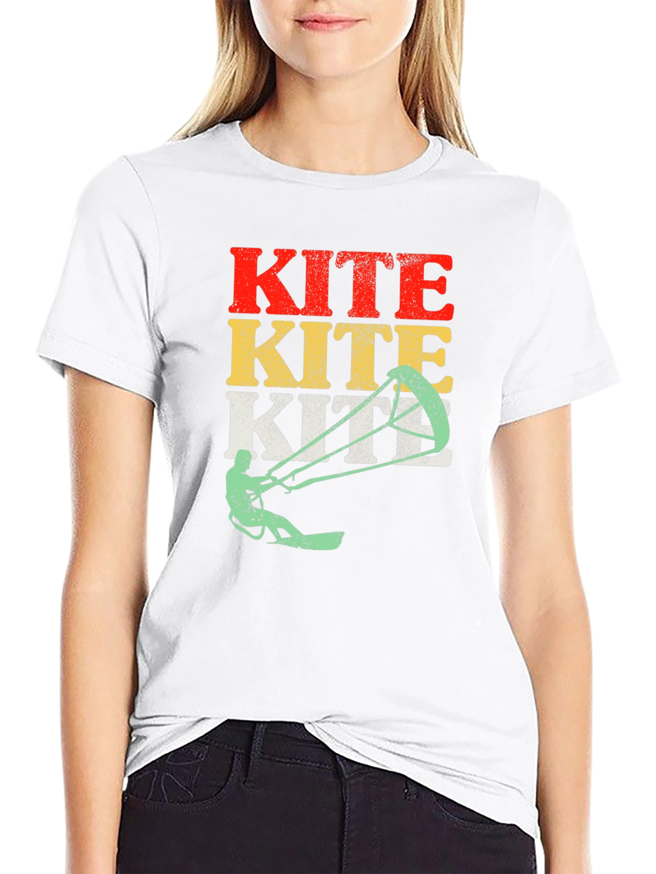 Kiteboarding T-Shirt - Vintage Style Kitesurfing Tee