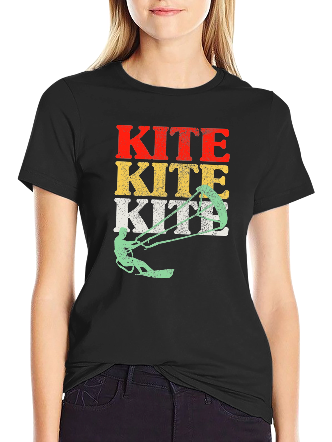 Kiteboarding T-Shirt - Vintage Style Kitesurfing Tee