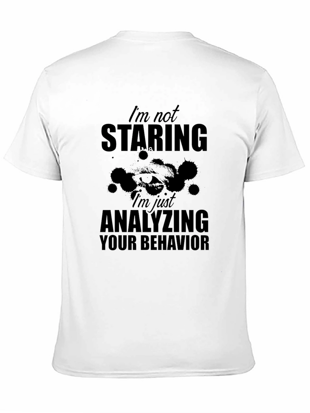 Analyzing Behavior Graphic Tee - Black Cotton Shirt