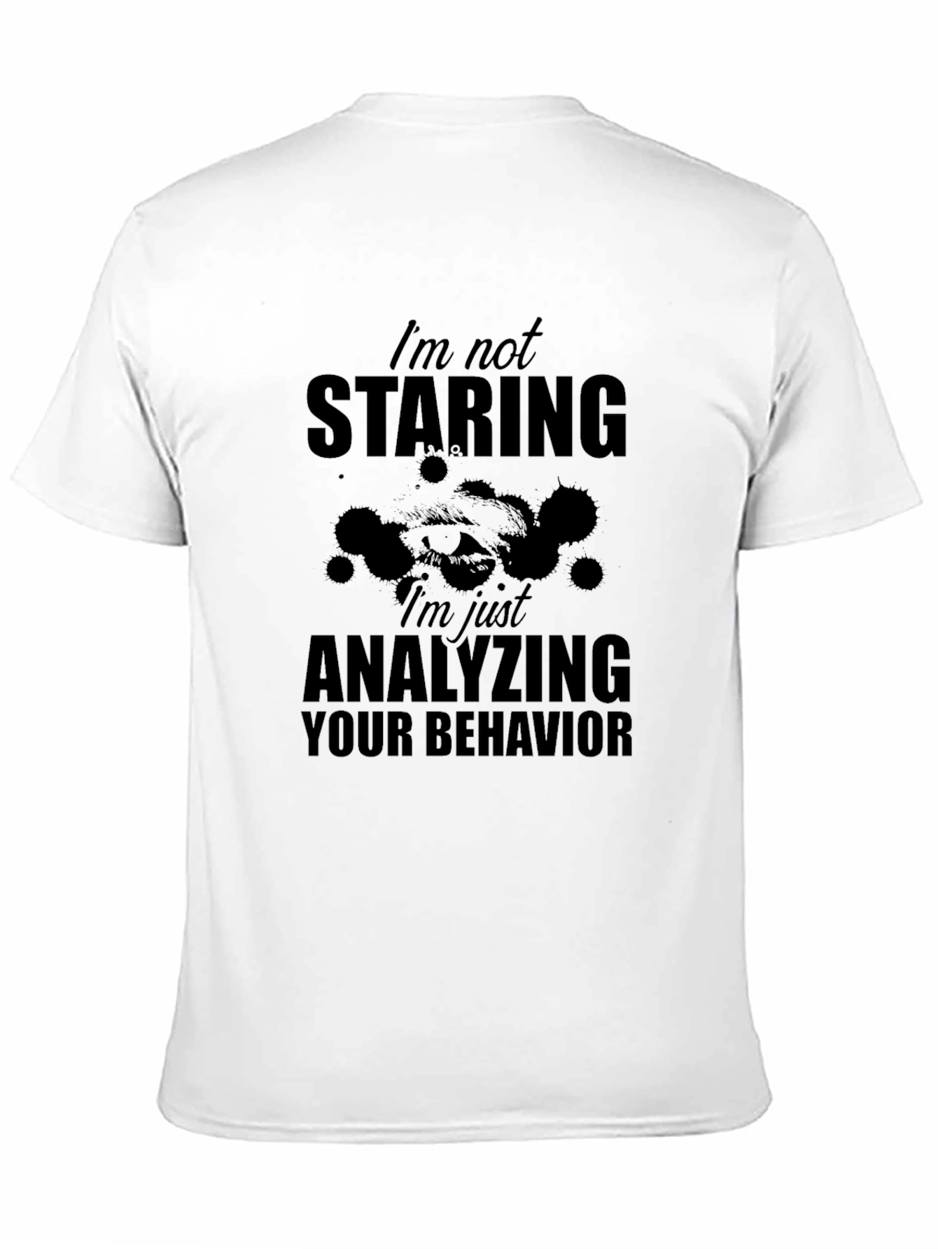 Analyzing Behavior Graphic Tee - Black Cotton Shirt