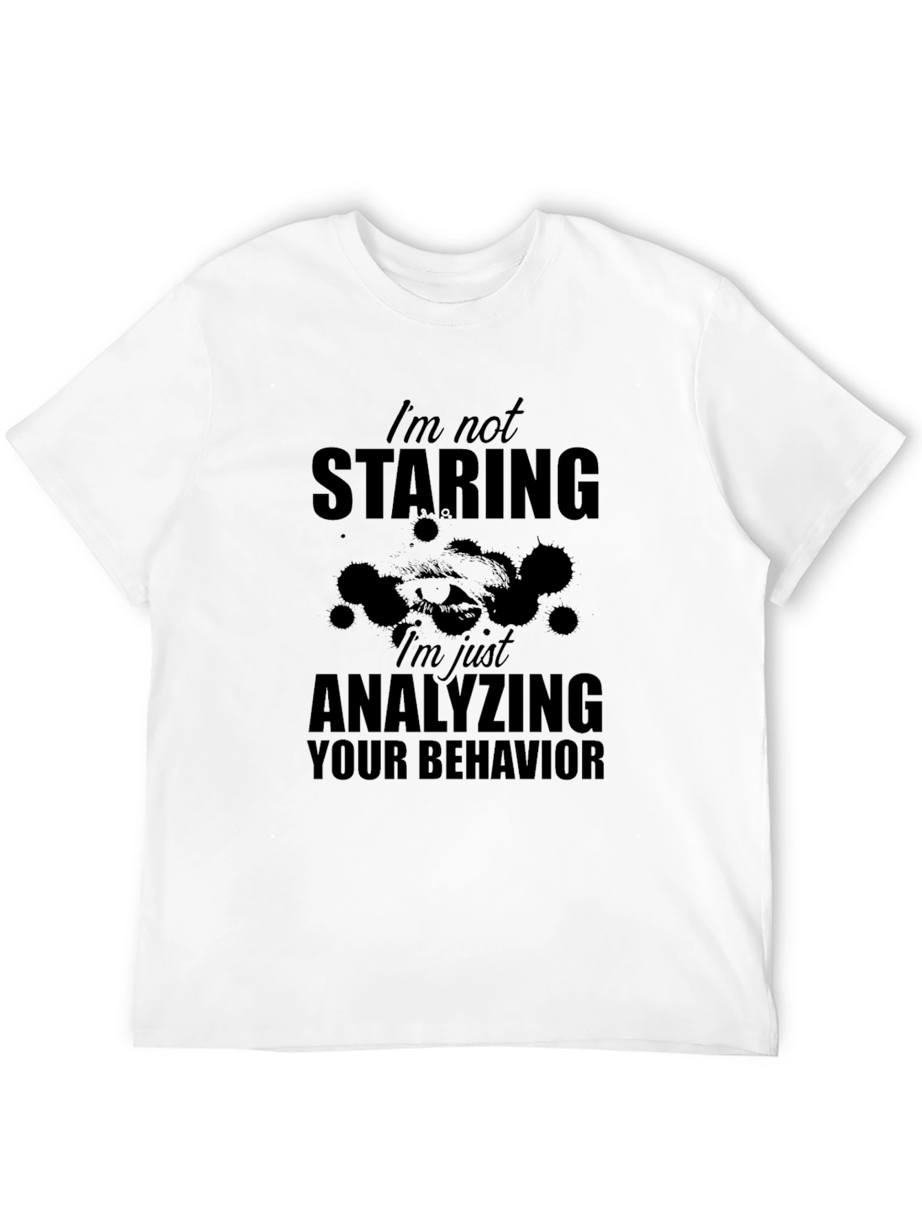 Analyzing Behavior Graphic Tee - Black Cotton Shirt