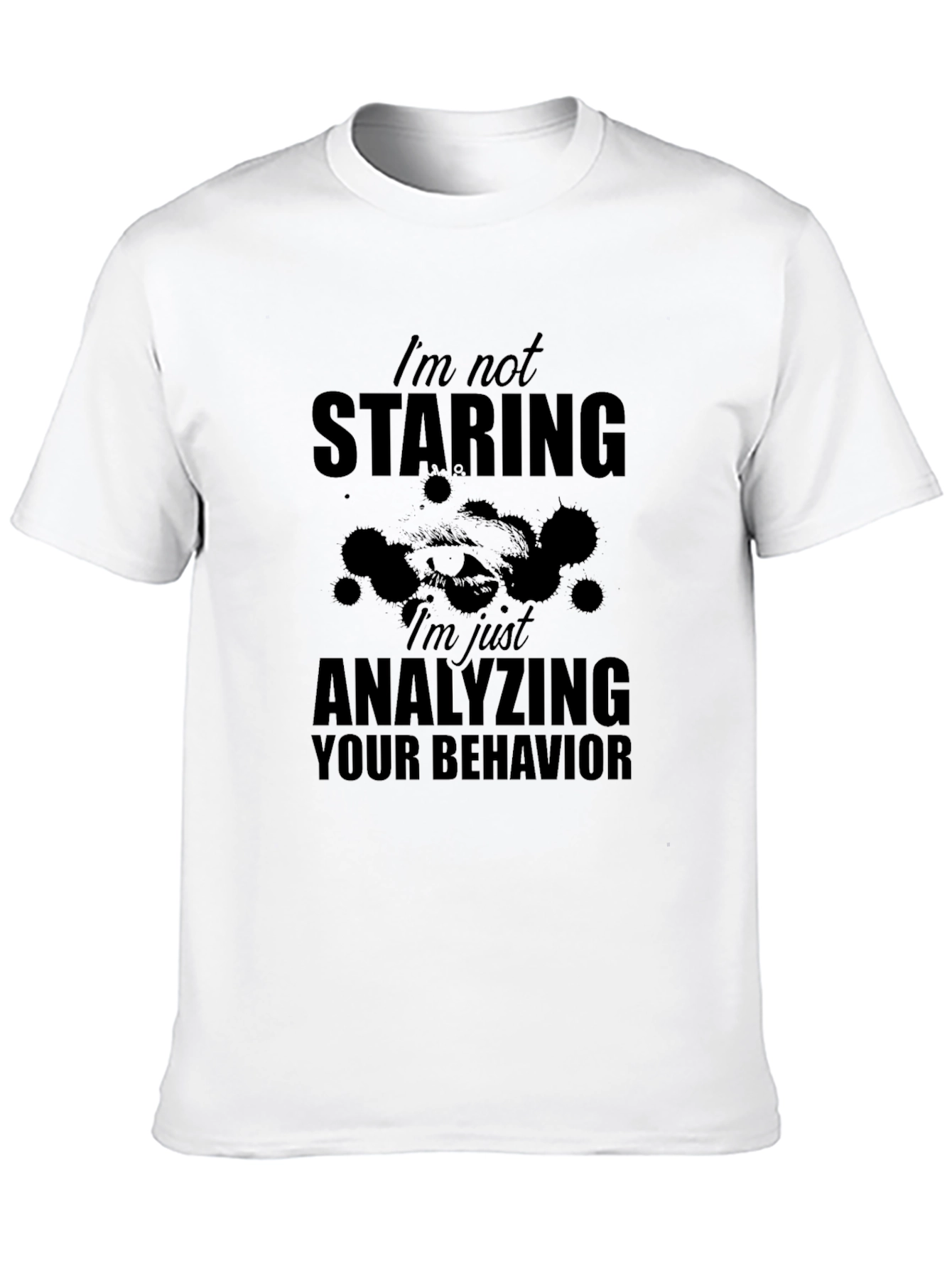Analyzing Behavior Graphic Tee - Black Cotton Shirt
