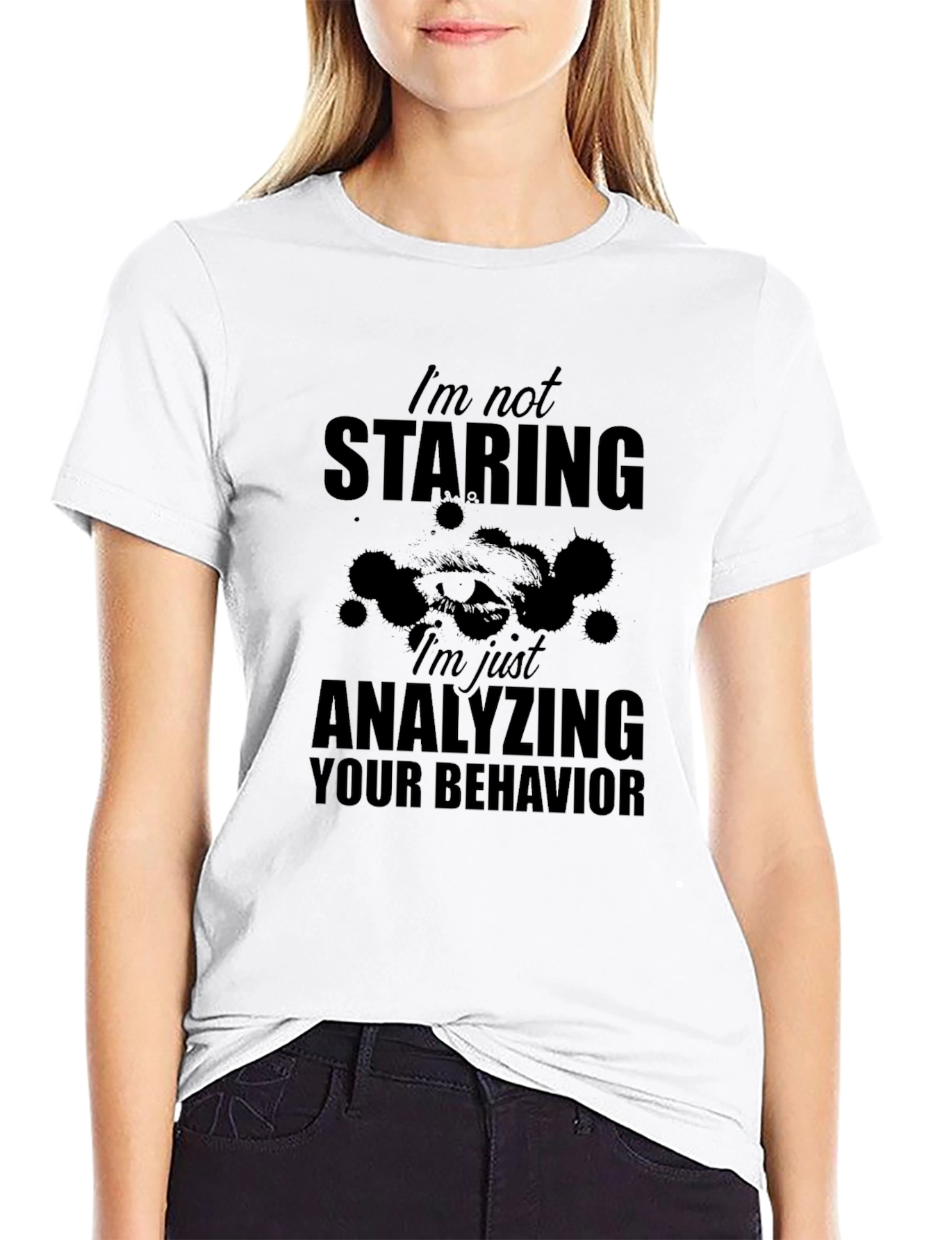 Analyzing Behavior Graphic Tee - Black Cotton Shirt