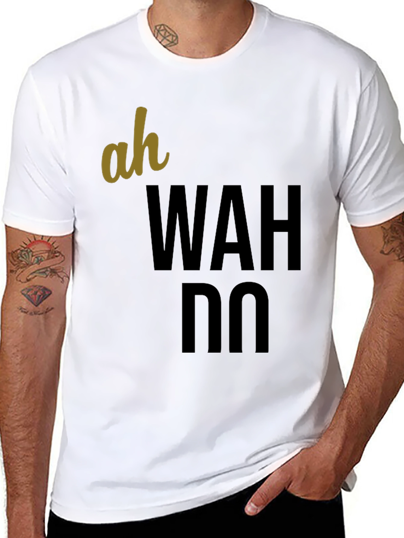 Ah Wah Do T-Shirt - Casual Graphic Tee