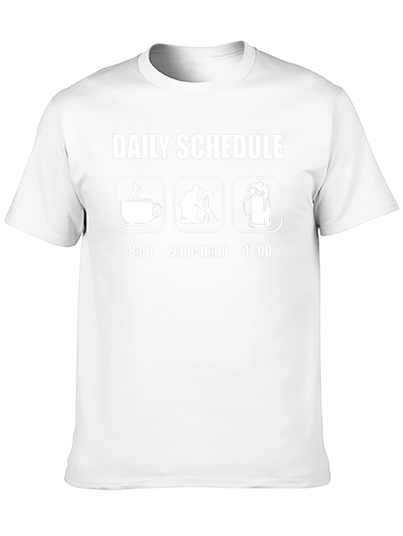 Photographers Daily Schedule Graphic T-Shirt