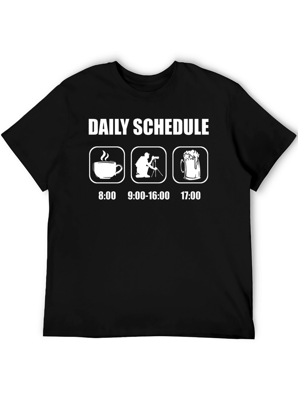 Photographers Daily Schedule Graphic T-Shirt