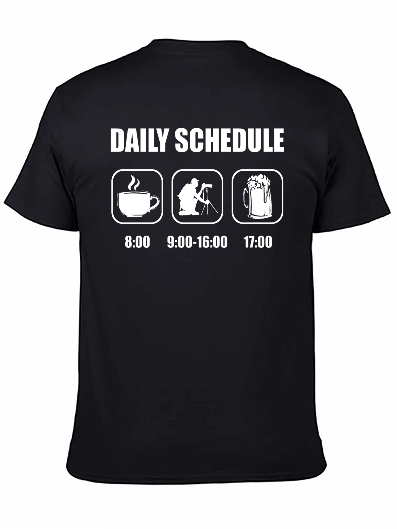 Photographers Daily Schedule Graphic T-Shirt
