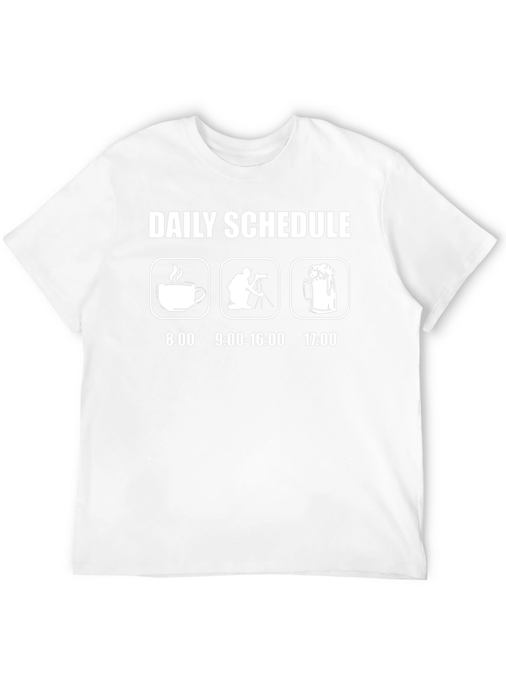 Photographers Daily Schedule Graphic T-Shirt