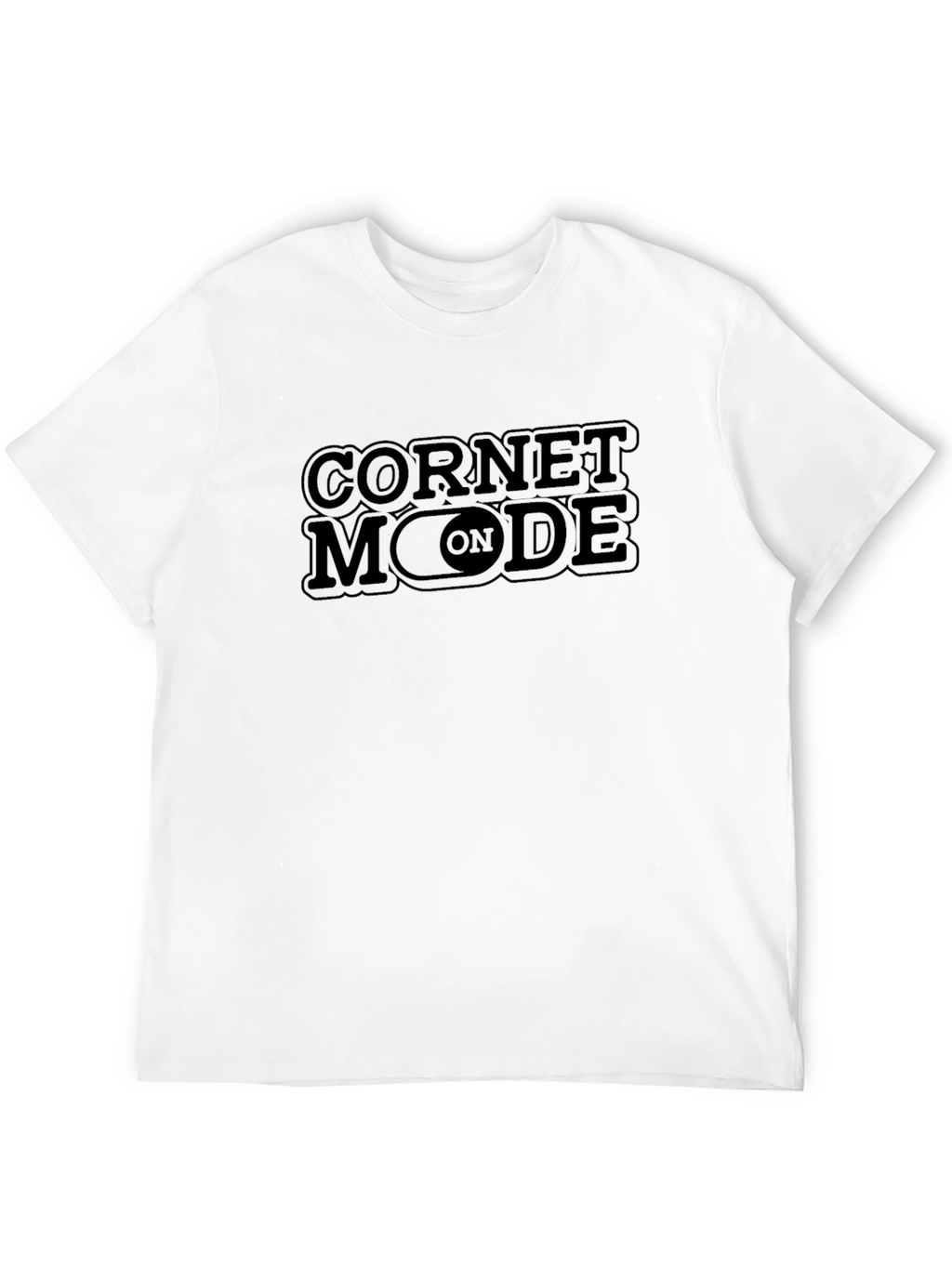 Cornet Mode On Black T-Shirt