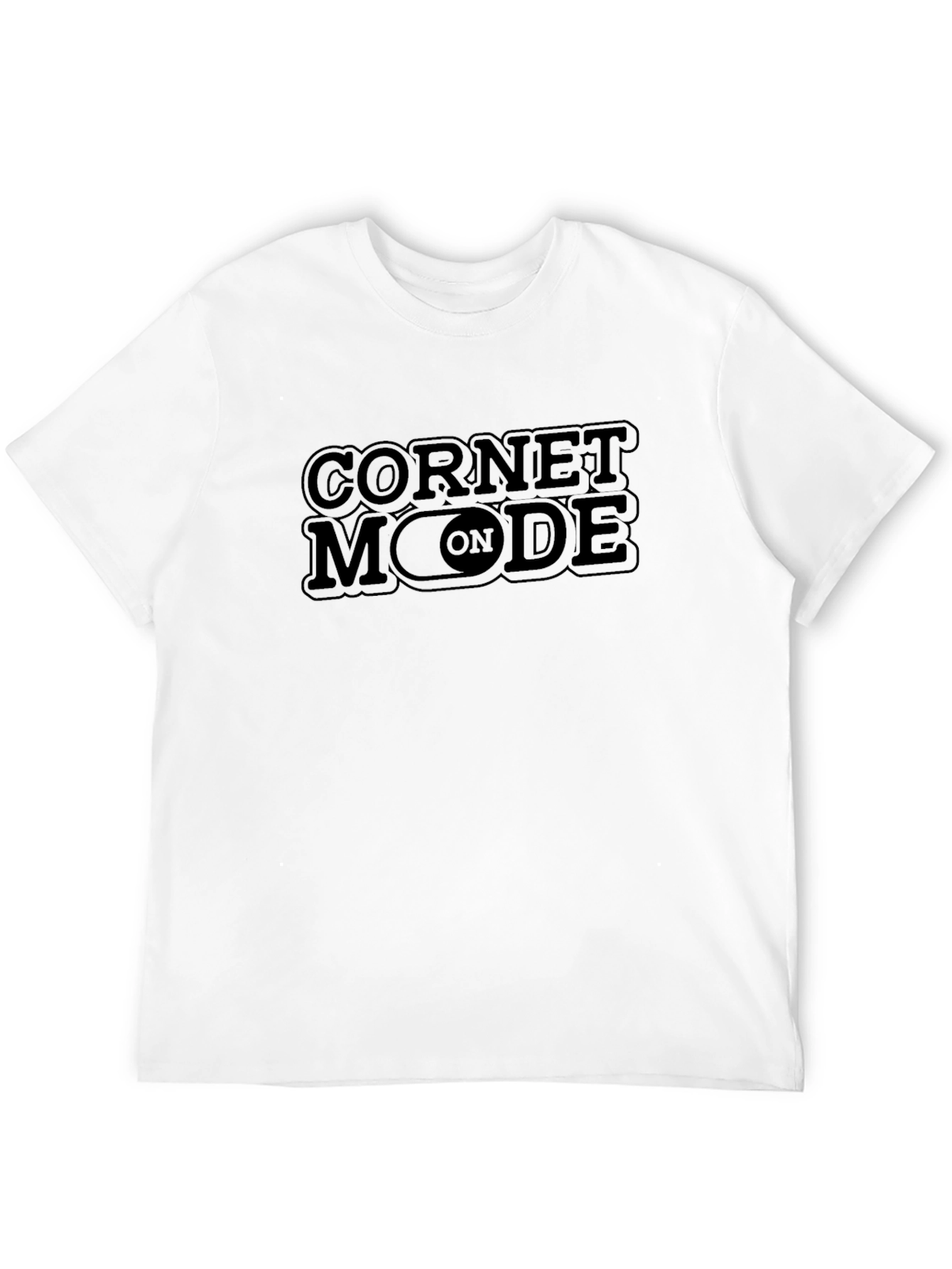 Cornet Mode On Black T-Shirt