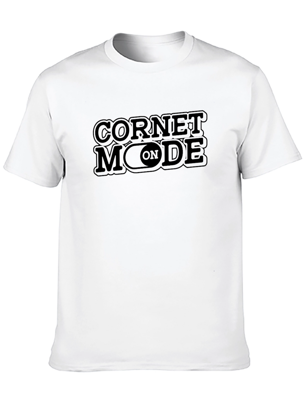 Cornet Mode On Black T-Shirt