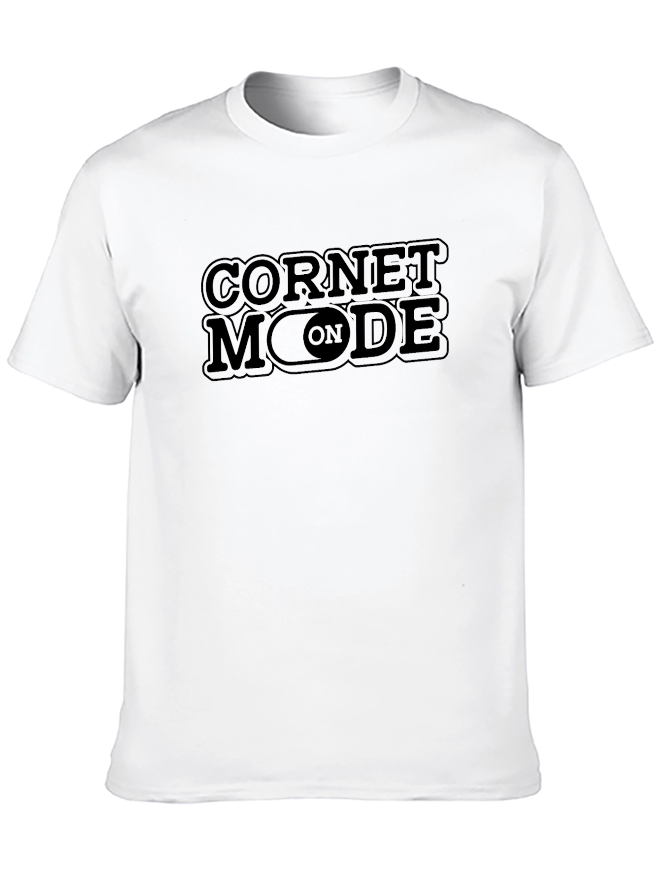 Cornet Mode On Black T-Shirt